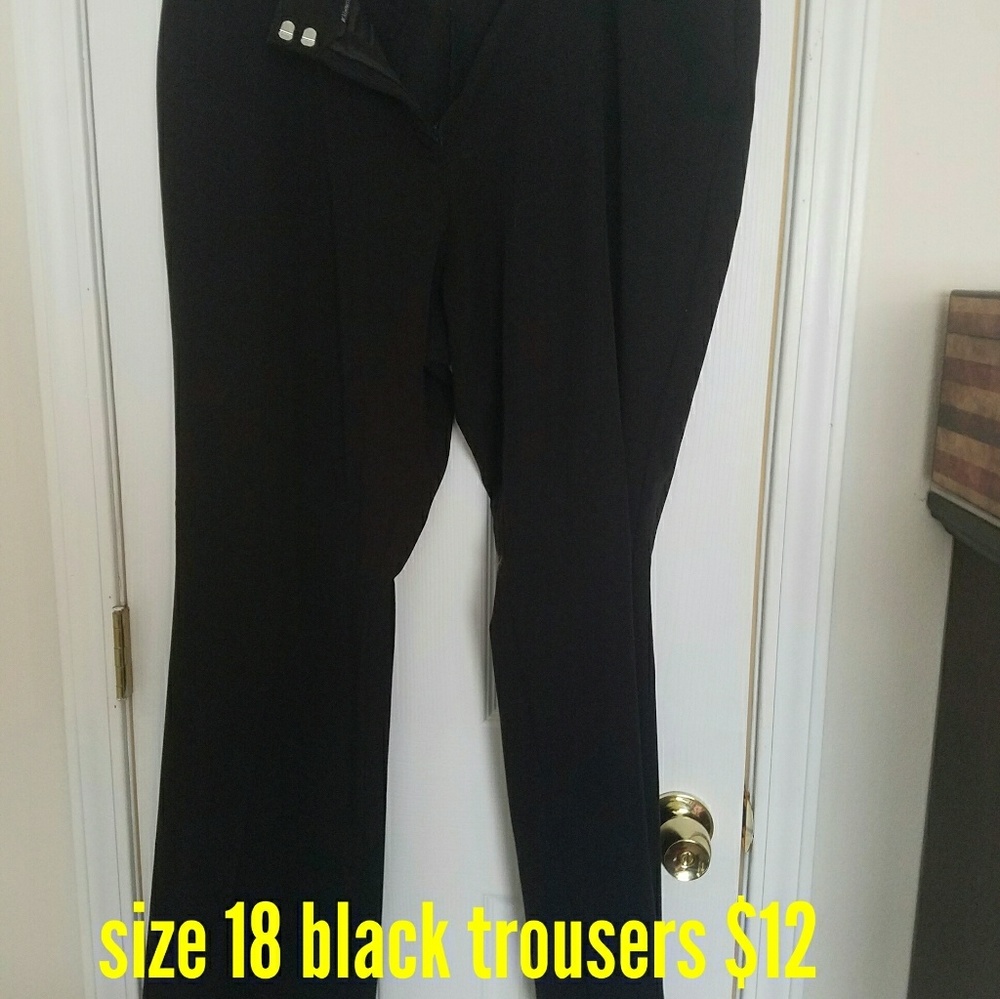 Size 18 black trousers